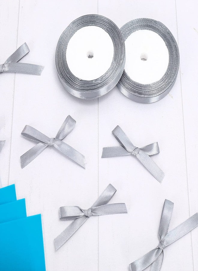 Whaline 100Pcs Shark Treat Bags Summer Ocean Sea Candy Cellophane Bag 6 x 9 Inch Blue Shark Plastic Goody Bags with Grey Ribbon for Birthday Shark Party Favor Supplies Gift Summer Decoration - Image 3